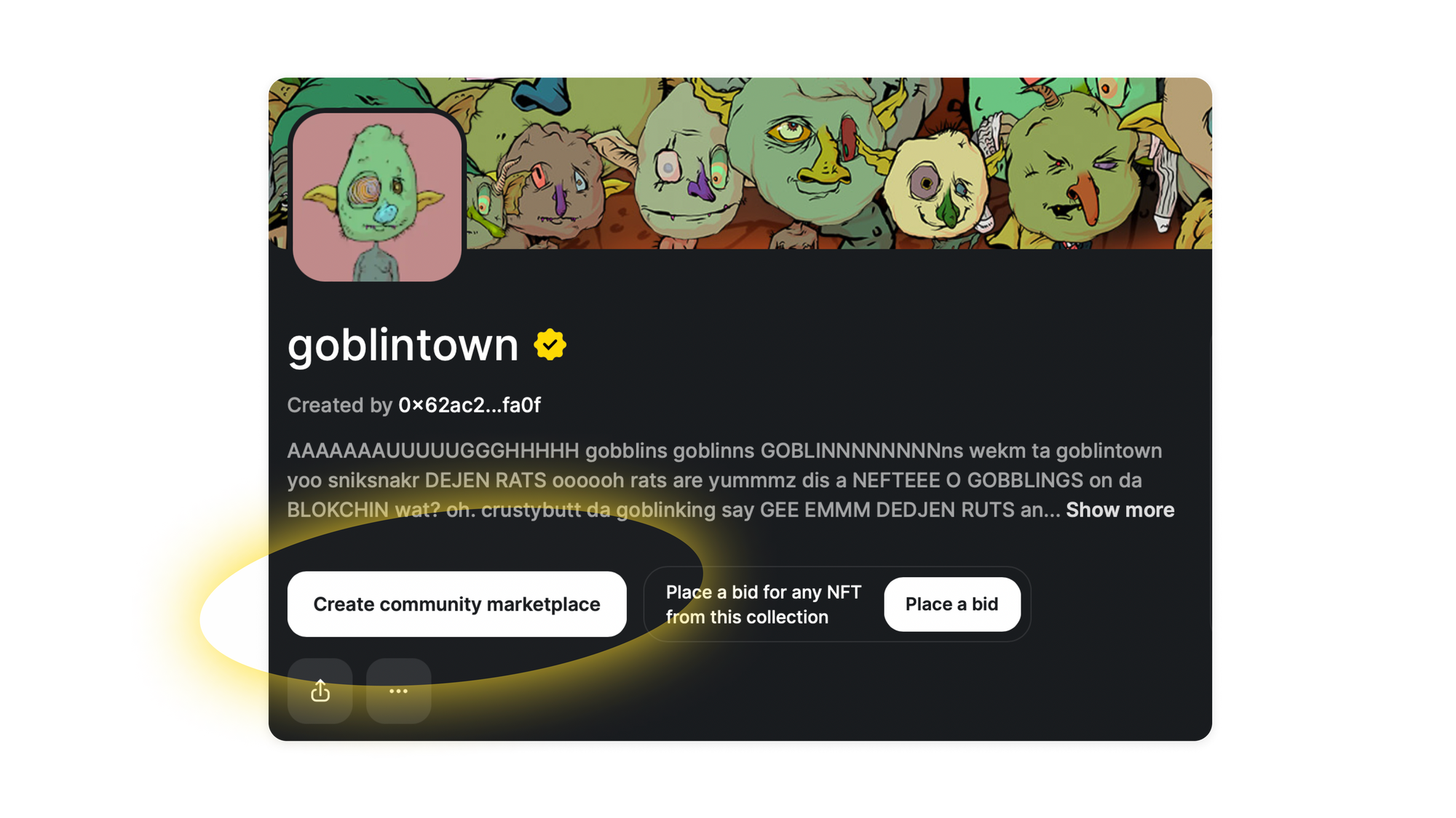 Create community marketplace