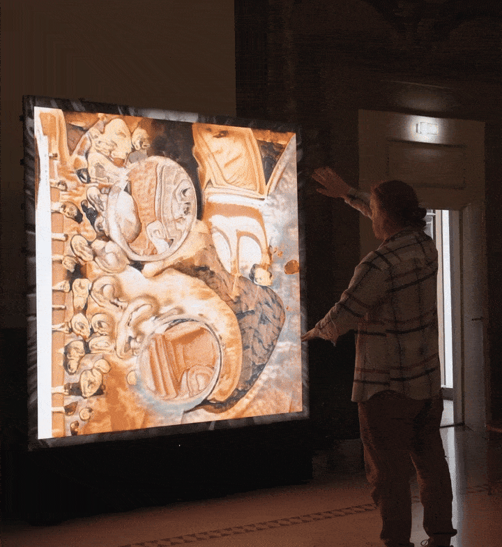 GAN interactive installation at Primavera Digitale